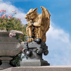 BALL AND CHAIN GARGOYLE STATUE