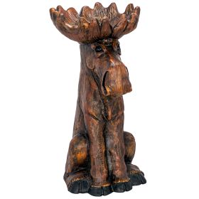 CABIN FEVER MOOSE GARDEN STATUE