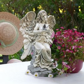 NATURES BLESSING ANGEL GARDEN STATUE