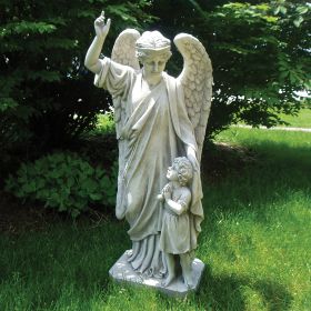 GUARDIAN ANGEL CHILDS PRAYER STATUE