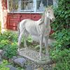 MAJESTIC HORSE STATUE ANTIQUE STONE         FRT-NR