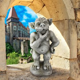 PLATO THE PONDERER GARGOYLE IMP STATUE