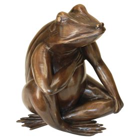 FOREVER IN MY HEART FROG BRONZE STATUE