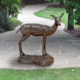 MOTHER DOE ON BASE BRONZE STATUE            FRT-NR