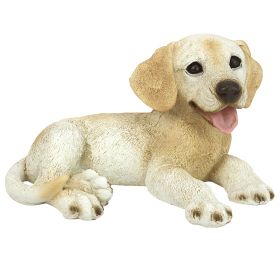 YELLOW LABRADOR PUPPY STATUE