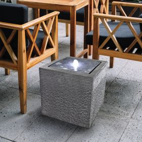 MODERN CUBE BUBBLING FOUNTAIN