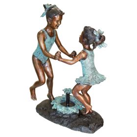 DANCING SPLASH GIRLS BRONZE STATUE          FRT-NR