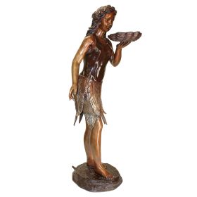 LEAF MAIDEN BRONZE STATUE                   FRT-NR