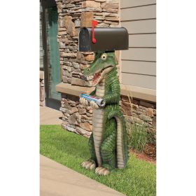 POSTAL GATOR MAIL POST SLEEVE STATUE