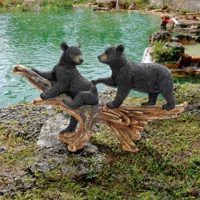 MISCHIEVOUS BEAR CUBS STATUE                    NR