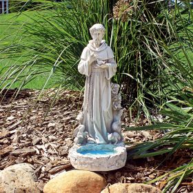 SAINT FRANCIS REFLECTION POOL BIRDBATH STATUE