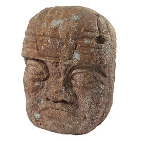 GRANDE MEGALITHIC OLMEC HEAD STATUE         FRT-NR