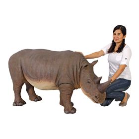 GRAND SCALE RHINOCEROUS STATUE              FRT-NR