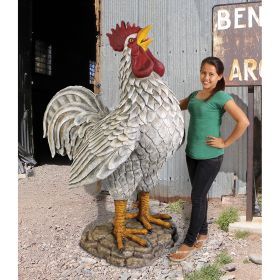 COCK A DOODLE DOO GIANT ROOSTER STATUE      FRT-NR