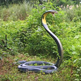 KING COBRA LIFE SIZE SNAKE STATUE