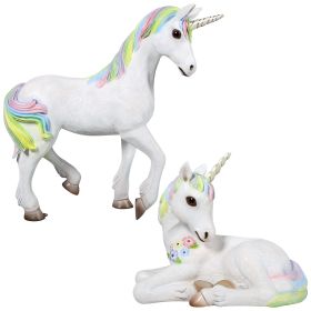 S/2 MAGICAL MYSTICAL UNICORN STATUES          FRT-NR