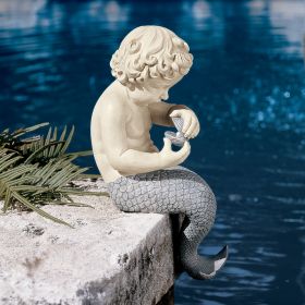 OCEANS LITTLE TREASURES MERMAN STATUE