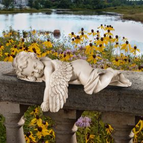 SLEEPY TIME BABY ANGEL STATUE