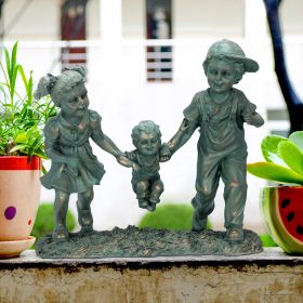 SWING TIME CHILDREN GARDEN STATUE