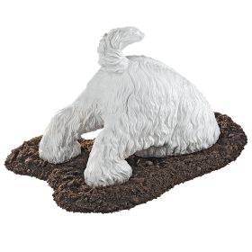 HIGHLAND TERRIER DIGGING DOG STATUE