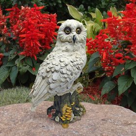 MYSTICAL WHITE OWL STATUE