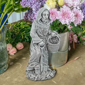 SMALL ST FIACRE GARDENERS PATRON STATUE