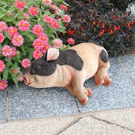 SLEEPING PIG STATUE