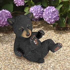 ROLLING BEAR CUB STATUE