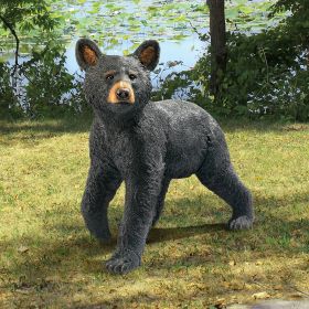 SNOOPING CUB BLACK BEAR STATUE