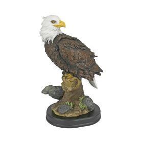 MEDIUM NOBLE BALD EAGLE STATUE