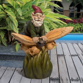 ON A BUTTERFLYS BACK GNOME STATUE