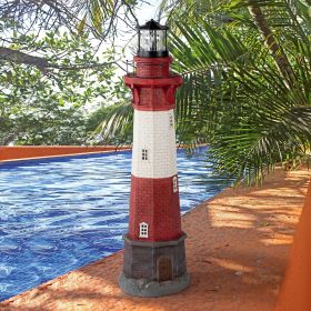 COASTAL SHOAL SOLAR LIGHTHOUSE STATUE