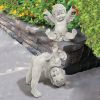 SET OF TOPSY & TURVEY CHERUB STATUES