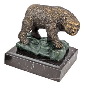 BEAR OF WALL STREET CAST IRON STATUE