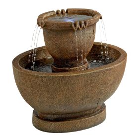 LARGE RICHARDSON OVAL URNS FOUNTAIN